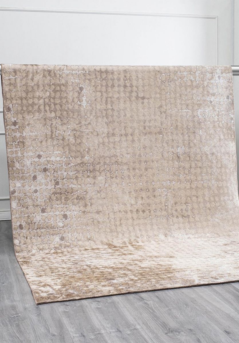 DOTS WHITE - DARK GREY - BEIGE RUG