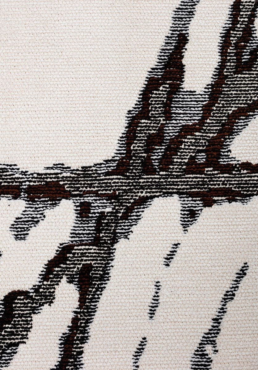 CRACK BLACK - DARK BROWN - WHITE RUG