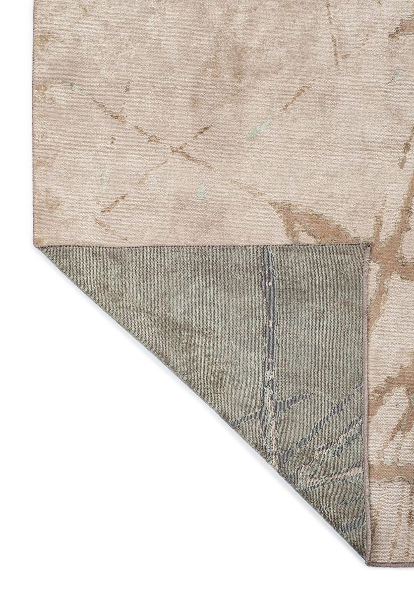 CRACK MINK - RIVER GREEN - BEIGE RUG