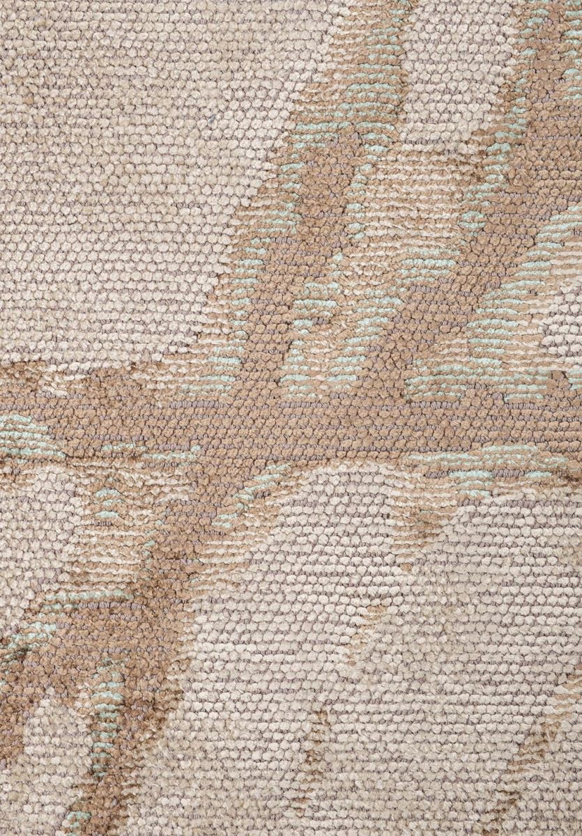 CRACK MINK - RIVER GREEN - BEIGE RUG
