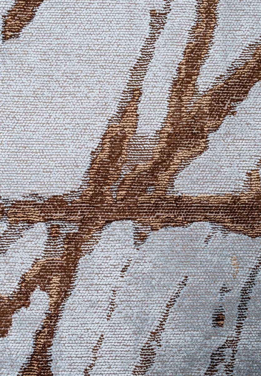 CRACK DARK BROWN - DARK BEIGE - ICE BLUE RUG