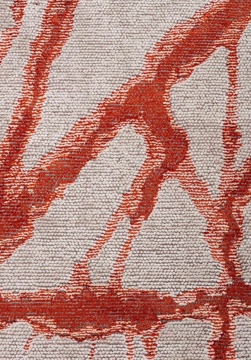 CRACK RUST - CREAM - BONE RUG