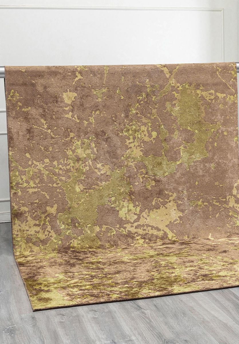 FLASH GREEN - OLIVE GREEN - MINK RUG