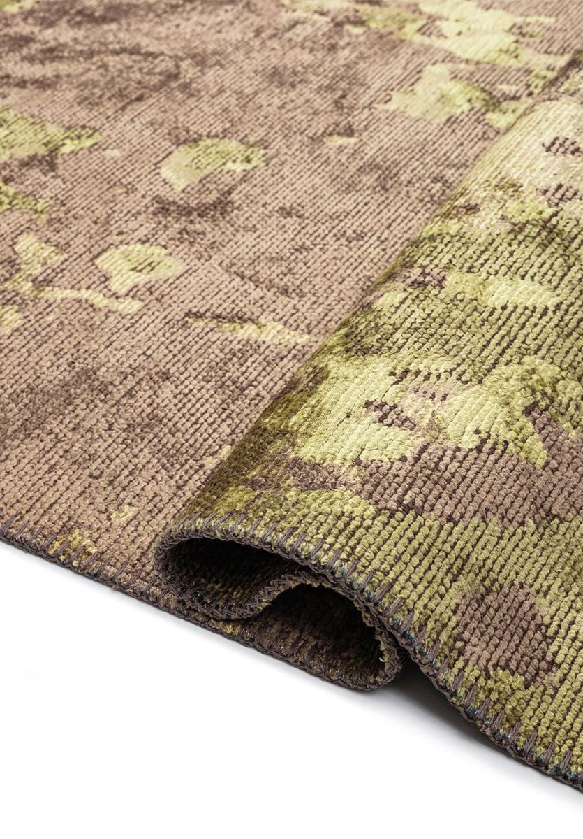 FLASH GREEN - OLIVE GREEN - MINK RUG