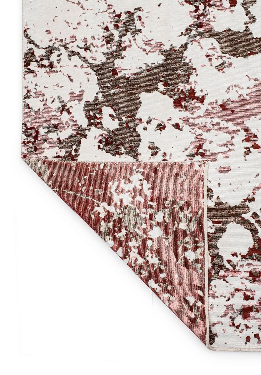 FLASH DARK BROWN - RED - WHITE RUG