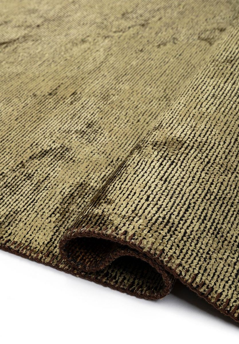 URBAN GREEN - GOLD - BLACK RUG