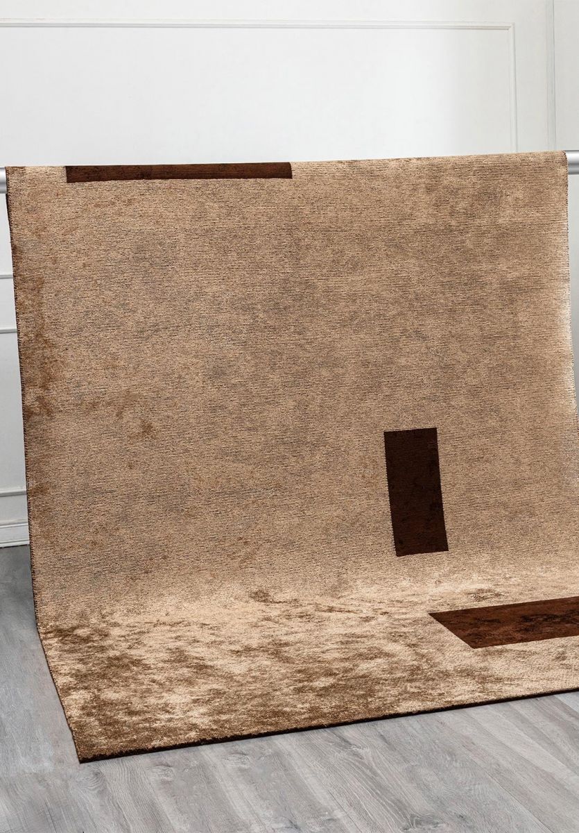 URBAN DARK BEIGE - DARK BROWN - BLACK RUG