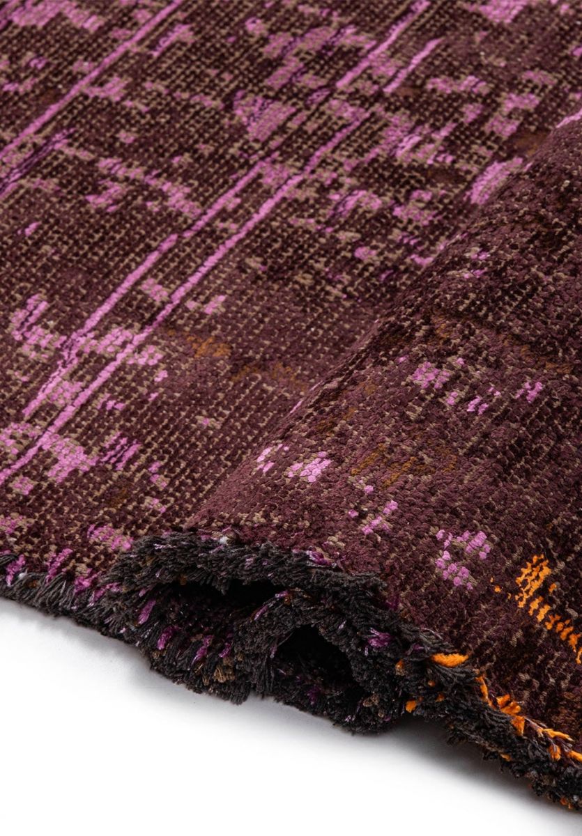 MEDALLION DARK BROWN - PINK - PURPLE - MAGENTA - CYAN - ORANGE RUG