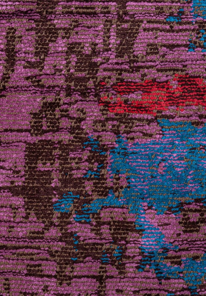 MEDALLION DARK BROWN - PINK - PURPLE - MAGENTA - CYAN - ORANGE RUG