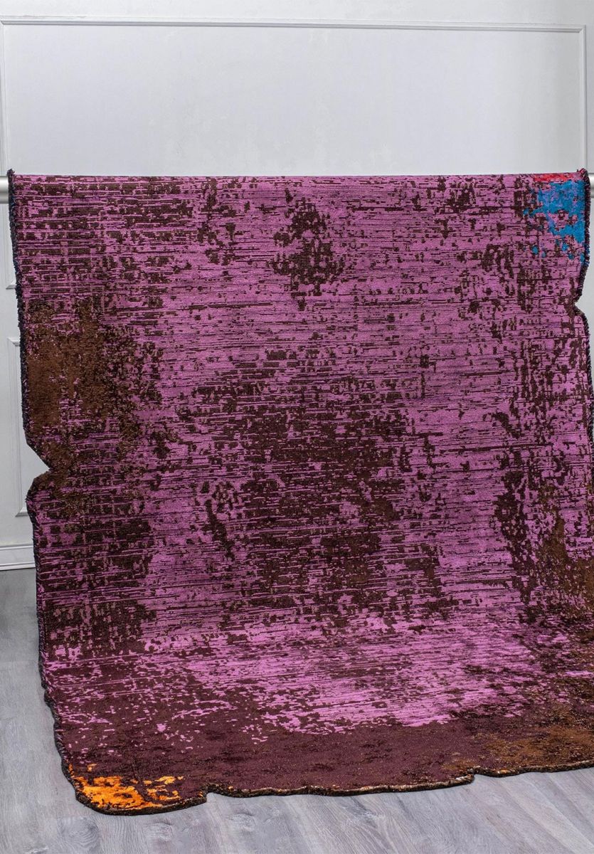 MEDALLION DARK BROWN - PINK - PURPLE - MAGENTA - CYAN - ORANGE RUG