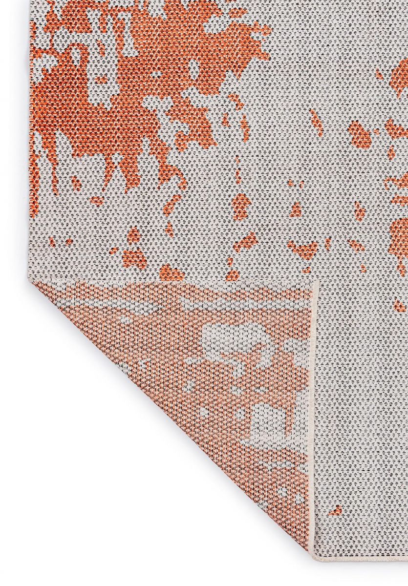 VERONA PEACH - BLACK - ECRU RUG