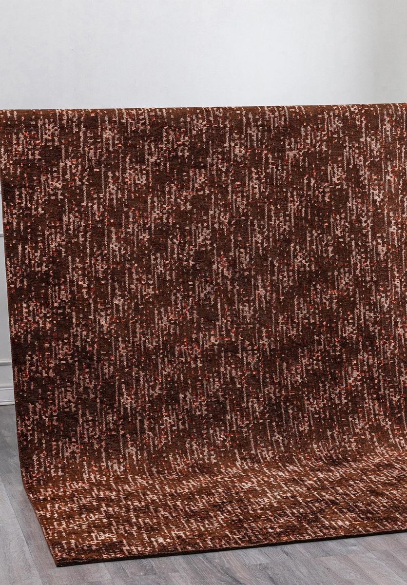 SOLSTICE DARK BROWN - RUST - COPPER RUG