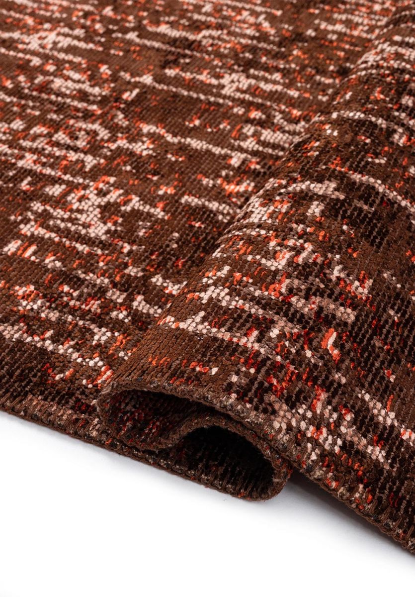 SOLSTICE DARK BROWN - RUST - COPPER RUG