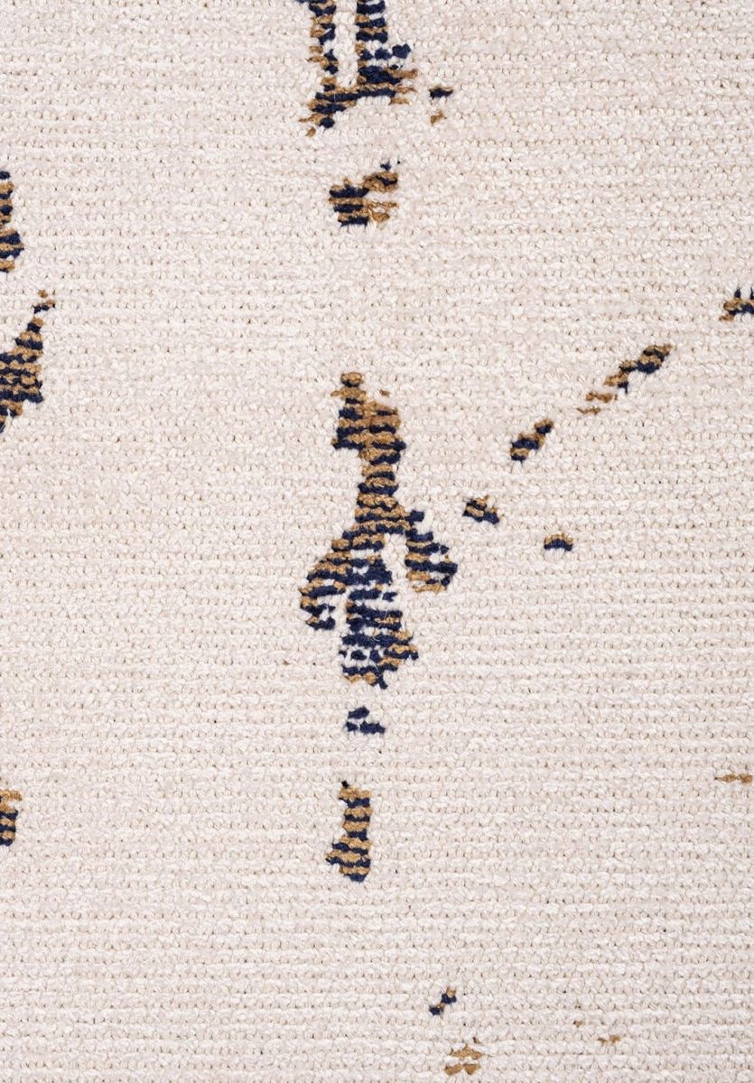 SCATTER DARK NAVY - LIGHT BROWN - ECRU RUG