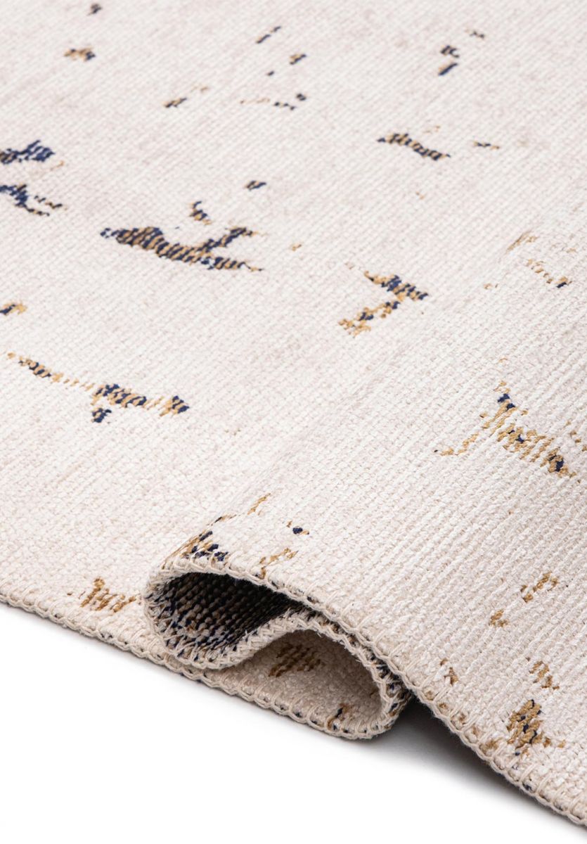 SCATTER DARK NAVY - LIGHT BROWN - ECRU RUG