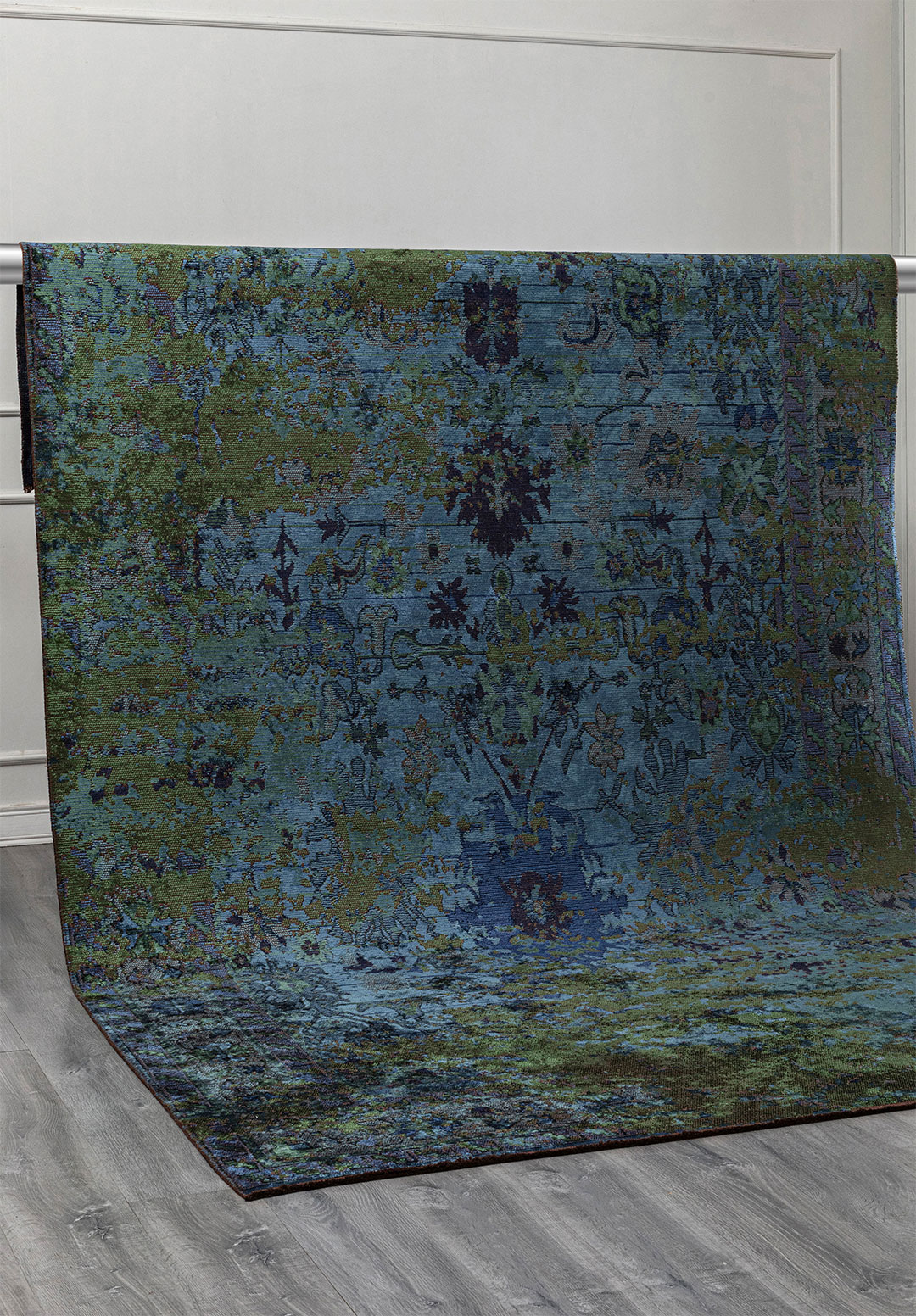 SPLENDOR ERA FOREST GREEN - NAVY BLUE - PETROL - DARK NAVY RUG - 4