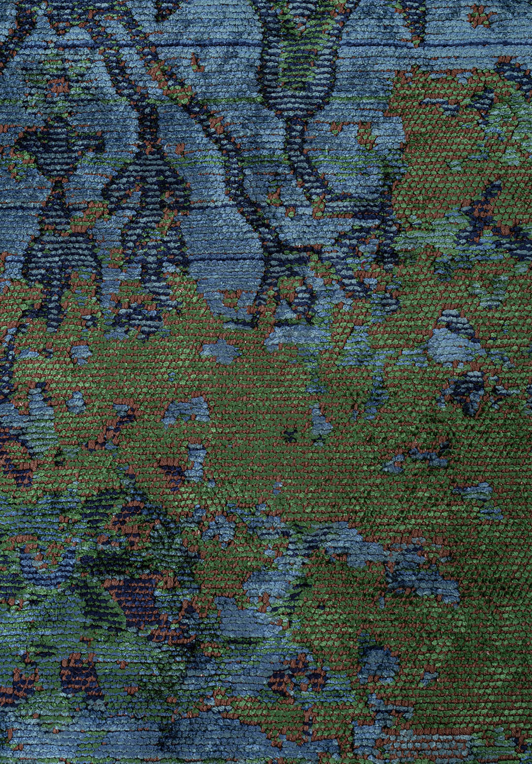 SPLENDOR ERA FOREST GREEN - NAVY BLUE - PETROL - DARK NAVY RUG - 5