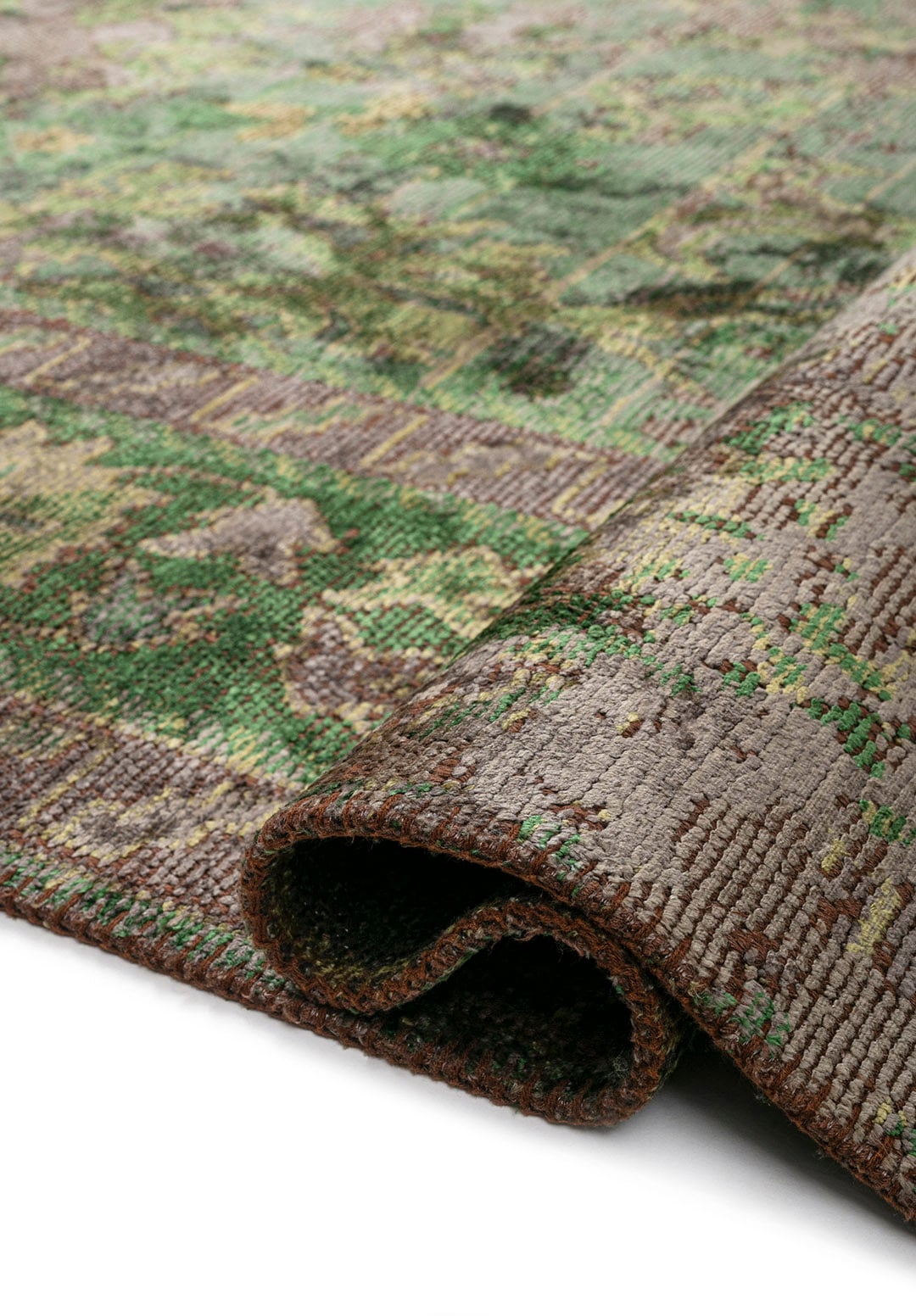 SPLENDOR ERA KHAKI - ANTHRACITE - FOREST GREEN - GREEN RUG
