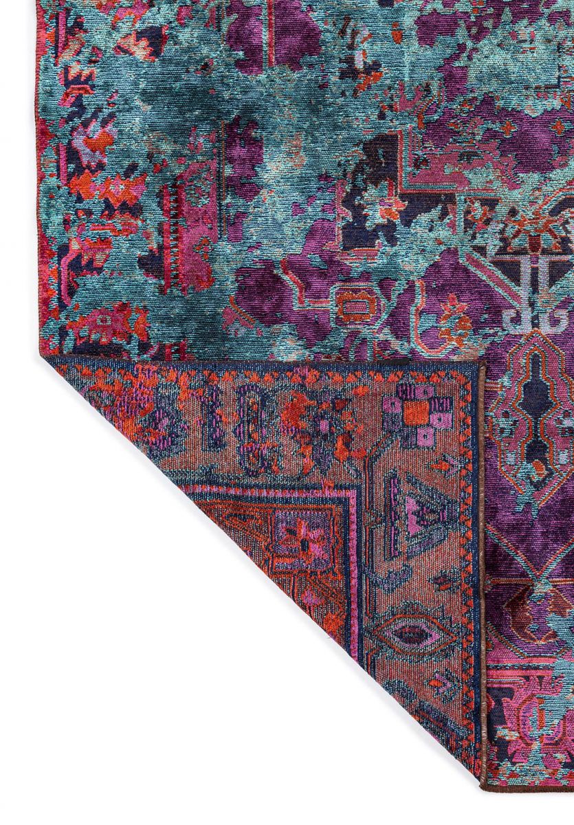 MONARCH ERA TURQUOISE - DARK NAVY - PURPLE - RUST RUG