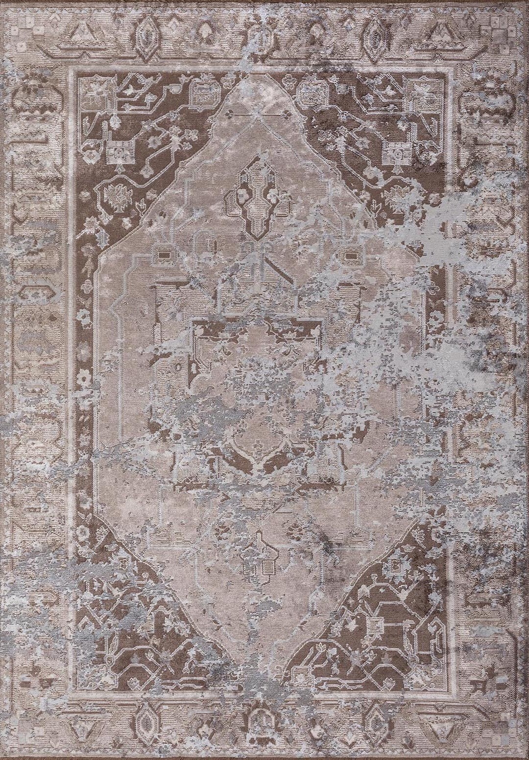 MONARCH ERA BLUE - STONE - DARK MINK - NOUGAT RUG - 1
