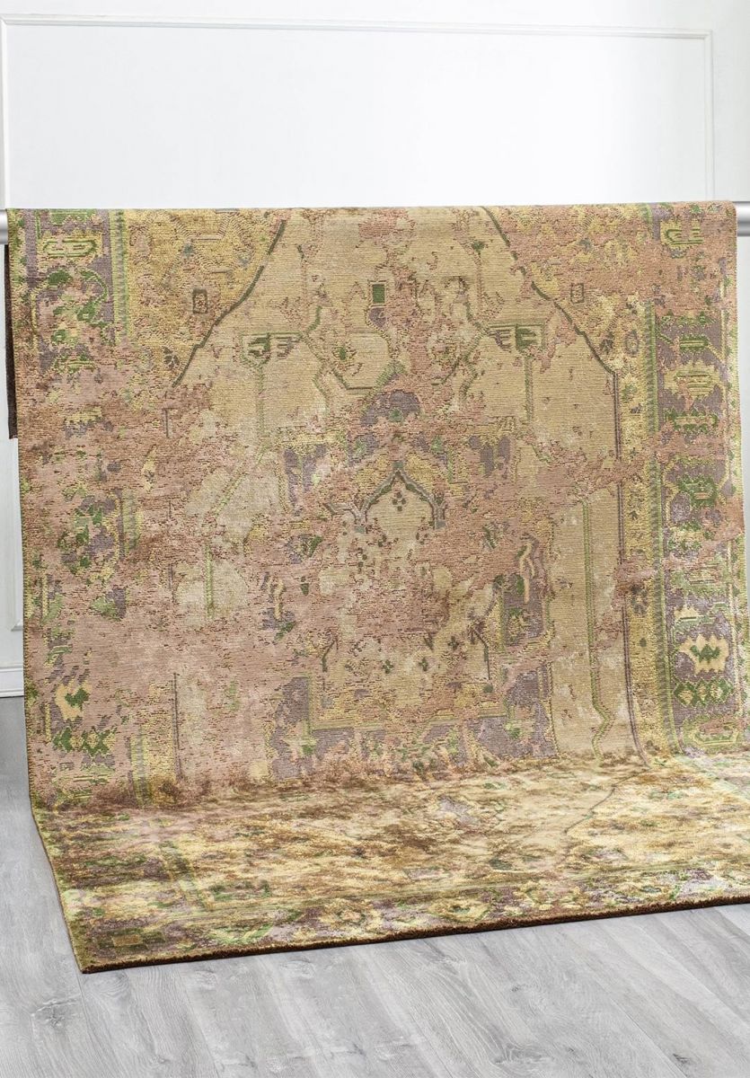 MONARCH ERA MINK - ANTHRACITE - GREEN - FOREST GREEN RUG