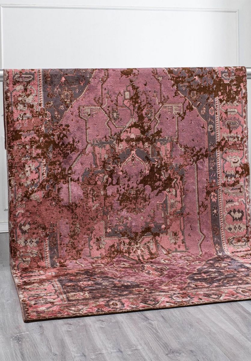 MONARCH ERA DARK BROWN - ROSE - CHARCOAL - NOUGAT RUG