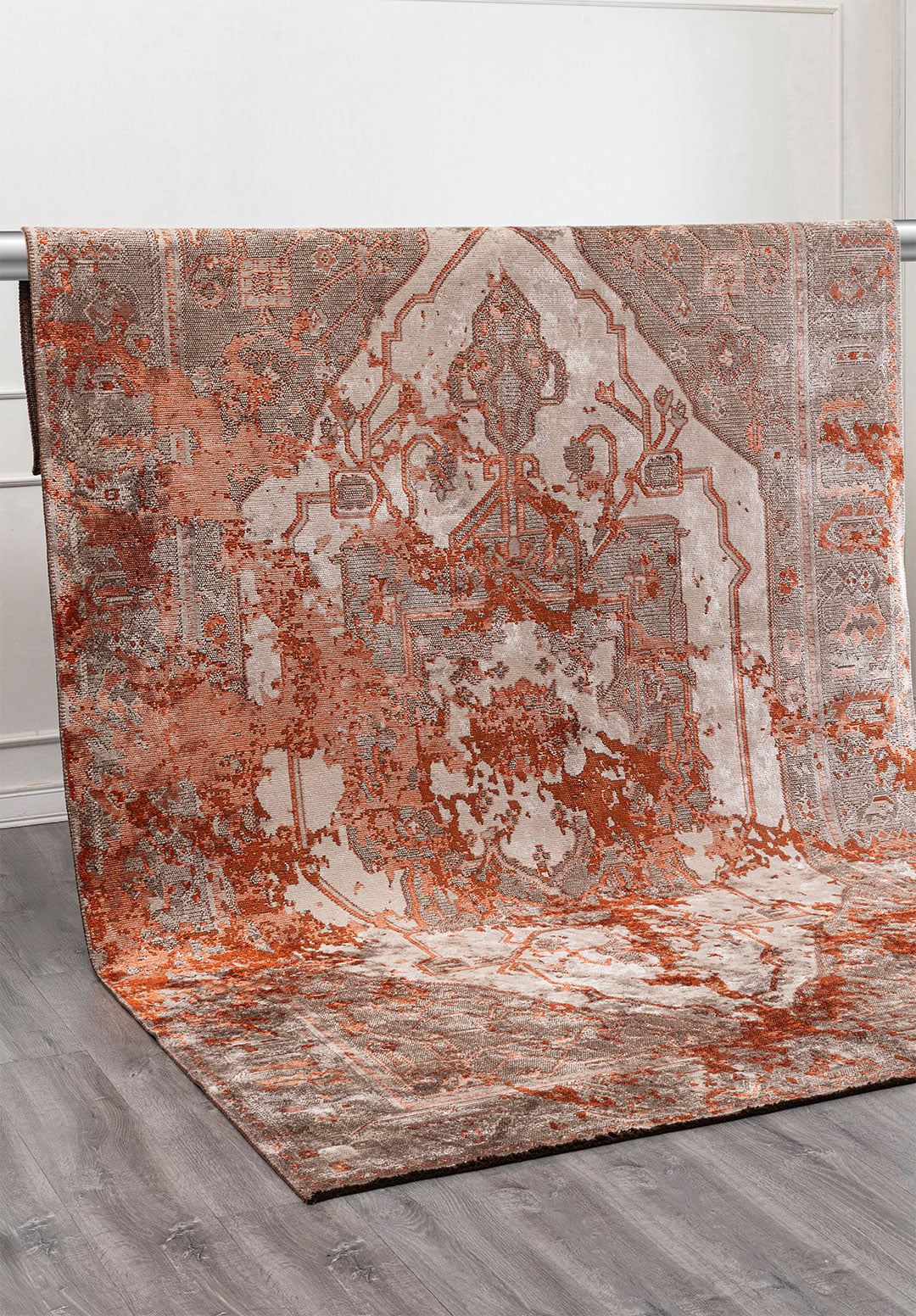 MONARCH ERA RUST - GREY - LIGHT GREY - DARK GREY RUG