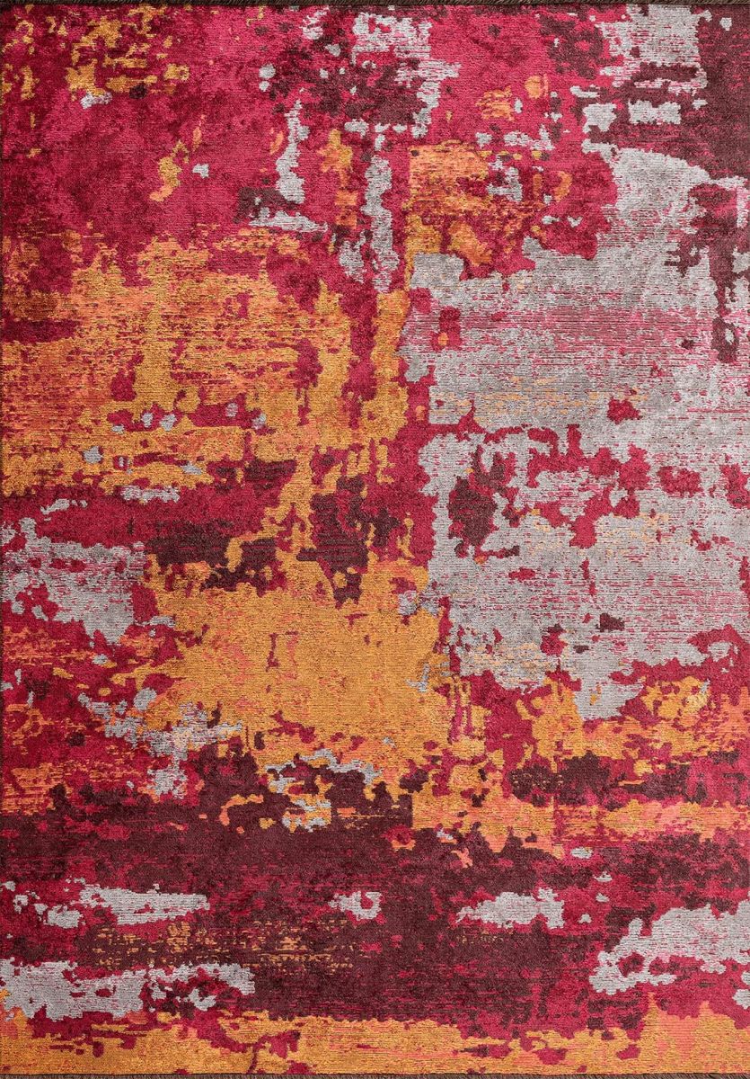 QUASAR ORANGE - GREY - MAGENTA - CHERRY RUG