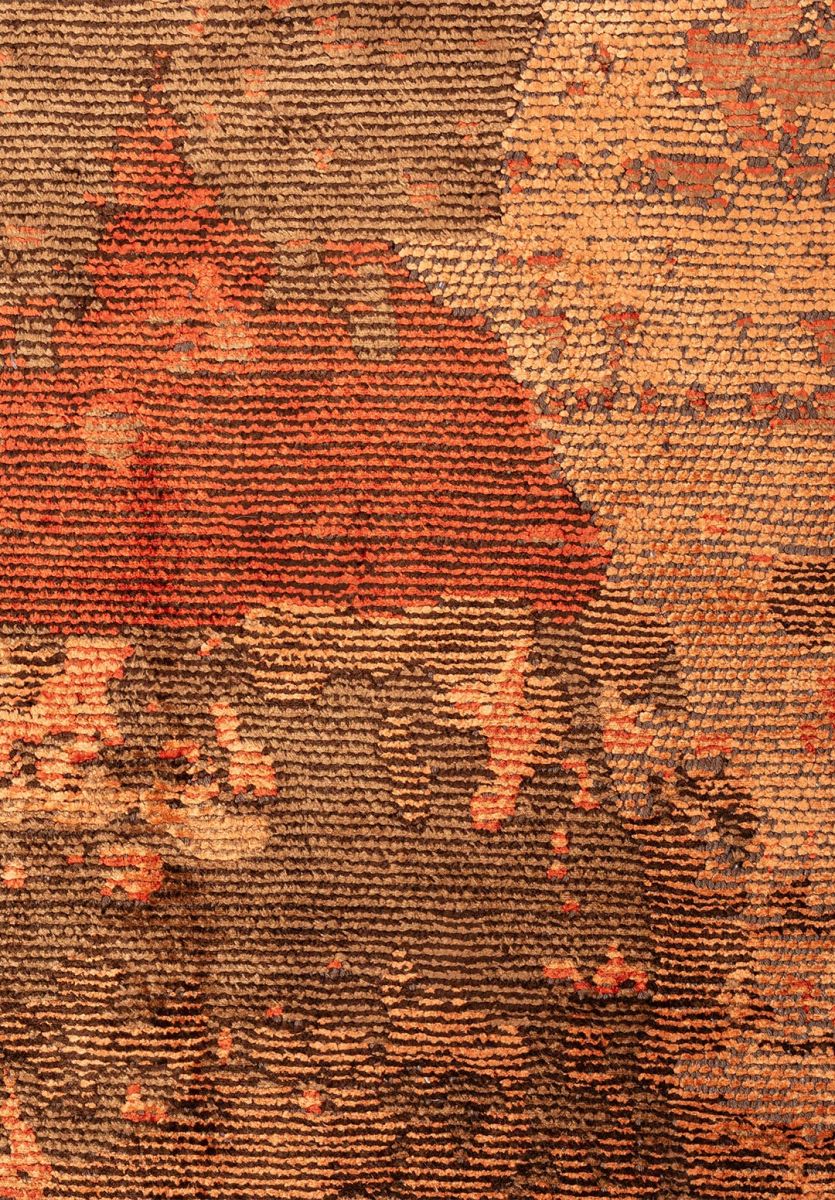 LUSH TERRA - CACAO - RUST - DARK BROWN - ORANGE - MUSTARD RUG