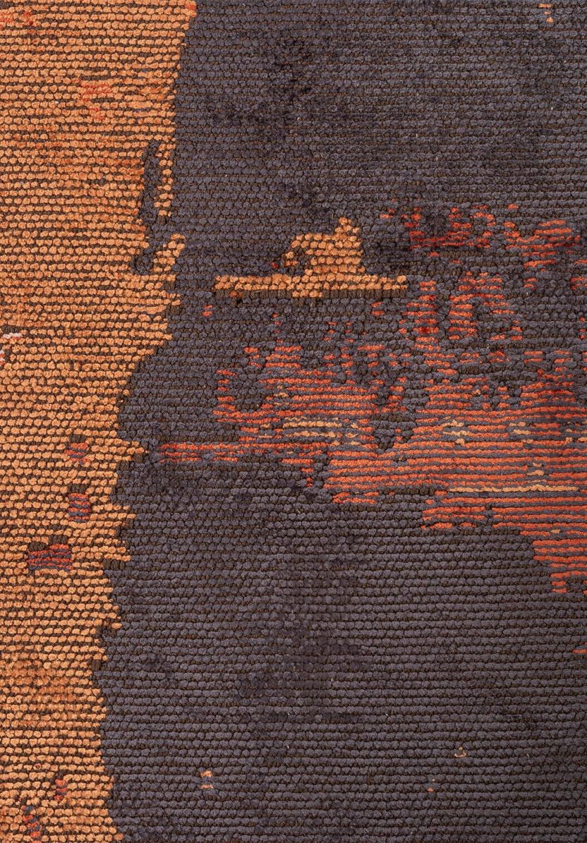 LUSH TERRA - COPPER - RUST - CHARCOAL - ORANGE - MUSTARD RUG