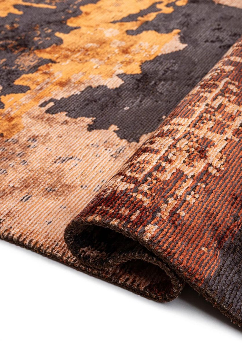 LUSH TERRA - COPPER - RUST - CHARCOAL - ORANGE - MUSTARD RUG