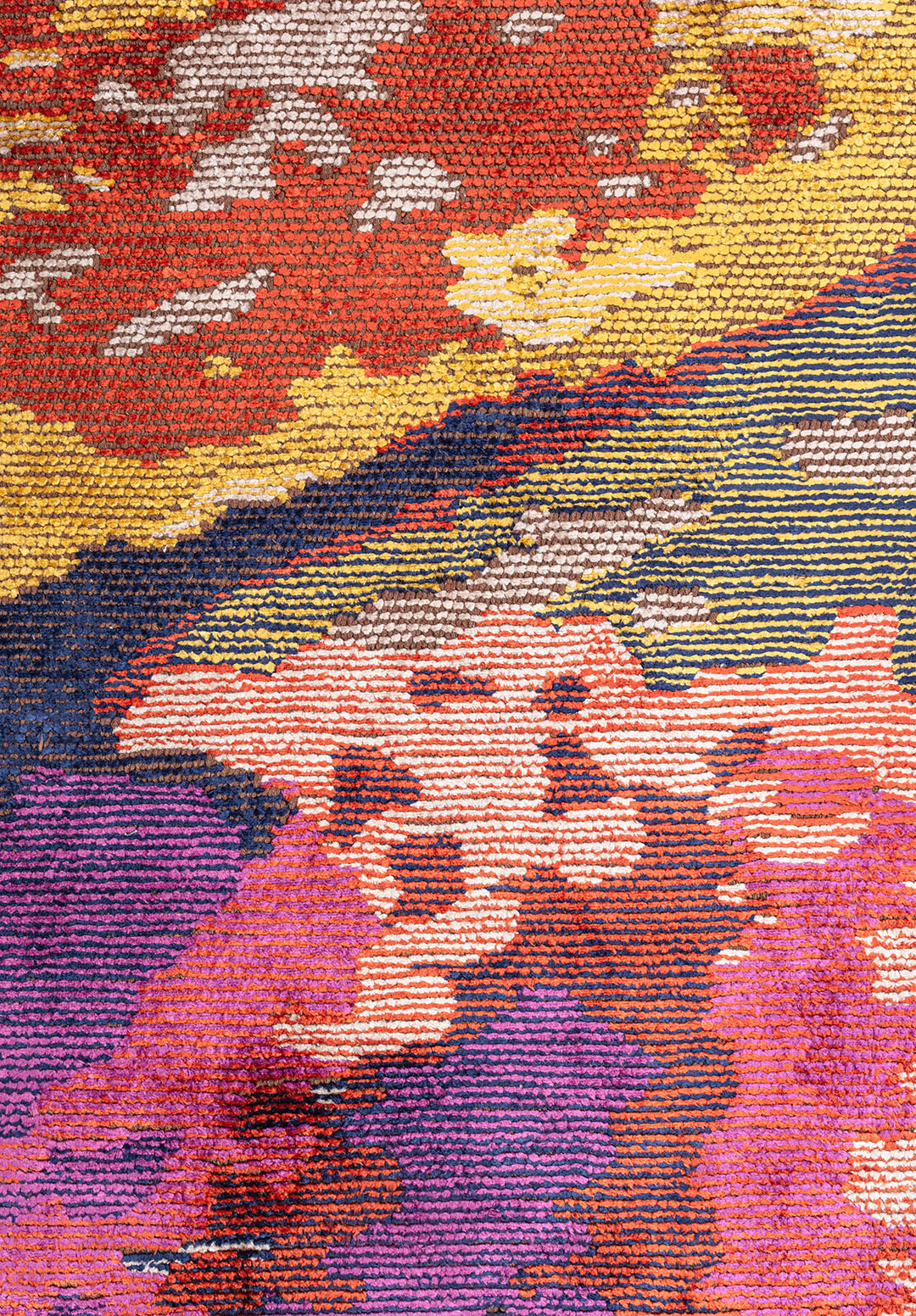 FUSION LIGHT CREAM - YELLOW - RUST - DARK TURQUOISE - PURPLE - DARK NAVY RUG