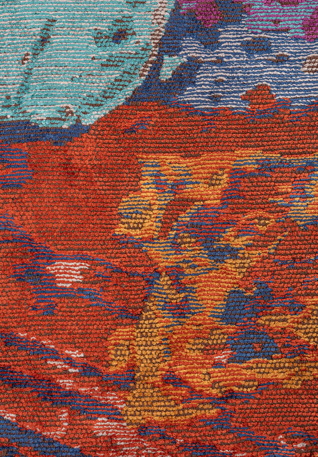 LAVA BONE - TURQUOISE - PURPLE - NAVY BLUE - MUSTARD - RUST RUG