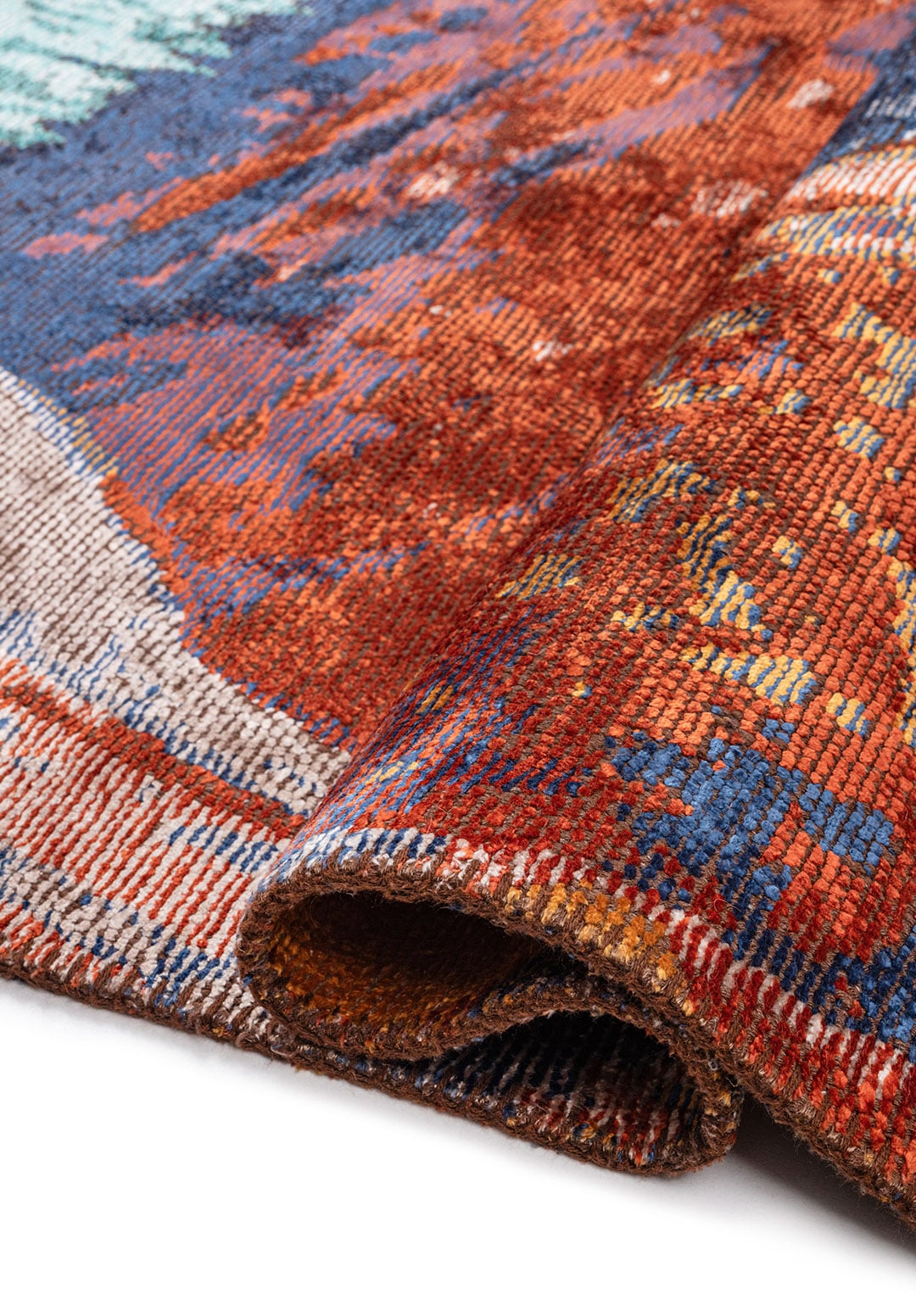 LAVA BONE - TURQUOISE - PURPLE - NAVY BLUE - MUSTARD - RUST RUG