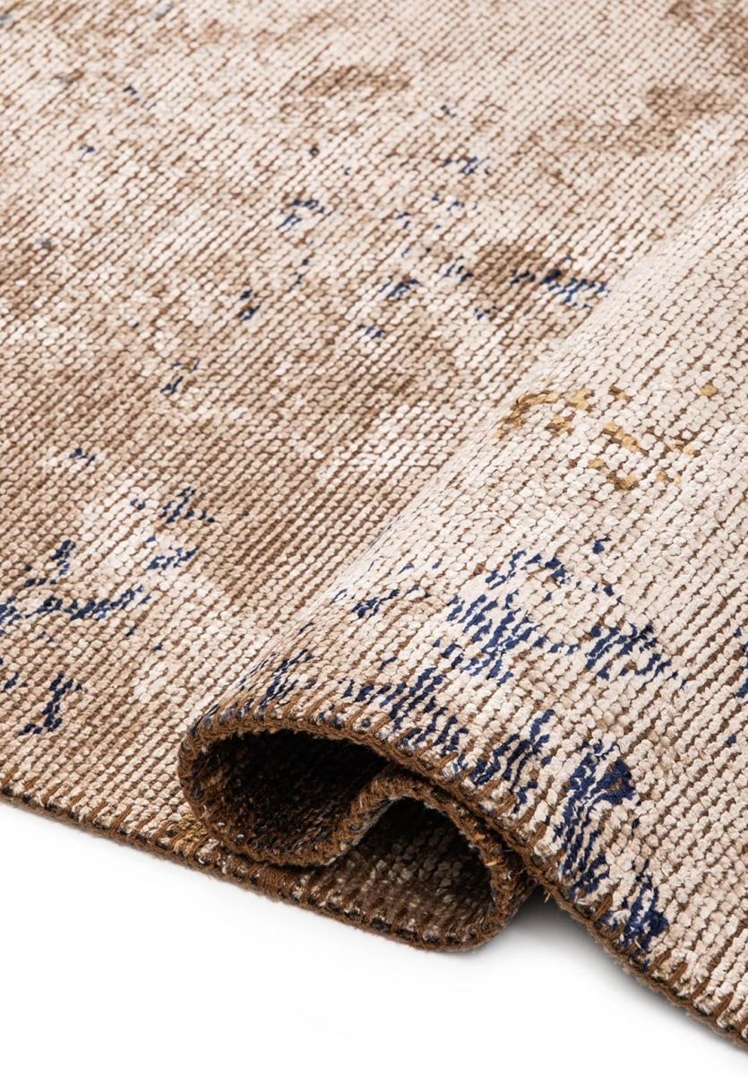 FROST CREAM - LIGHT BROWN - CACAO - DARK NAVY - BLUE RUG