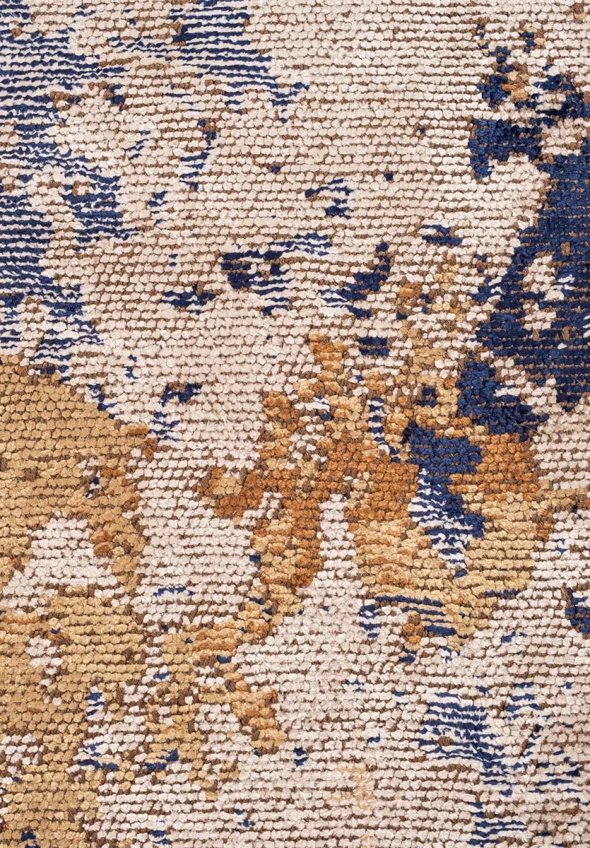 FROST CREAM - LIGHT BROWN - CACAO - DARK NAVY - BLUE RUG