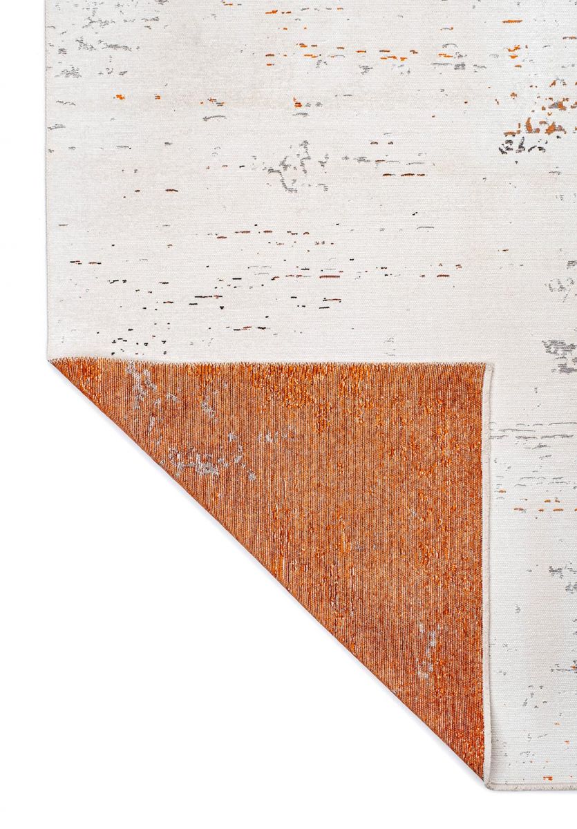 FROST WHITE - ORANGE - RUST - GREY - CHARCOAL RUG