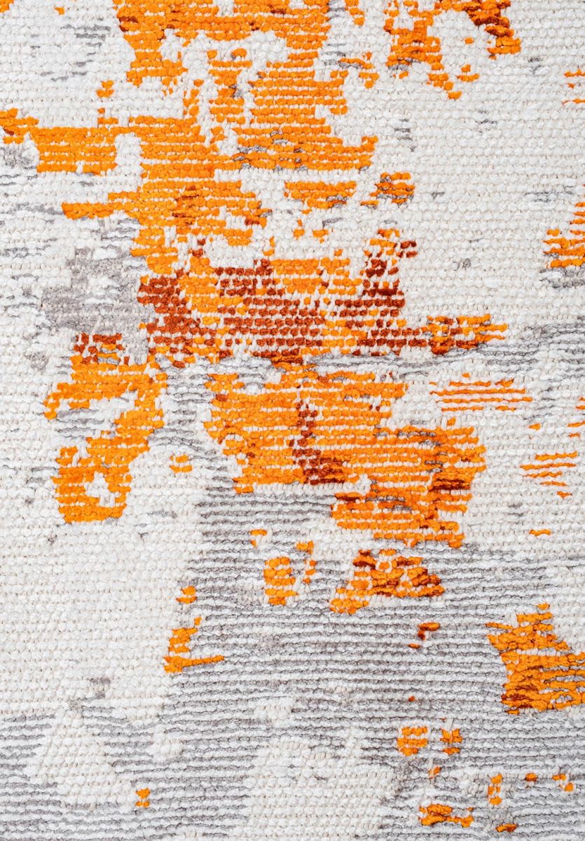 FROST WHITE - ORANGE - RUST - GREY - CHARCOAL RUG