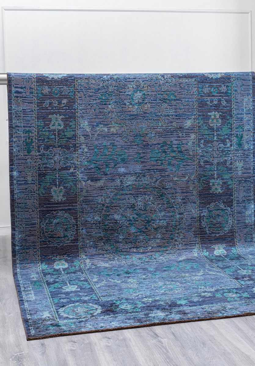 PALACE DARK TURQUOISE - PETROL - NAVY BLUE - DARK NAVY RUG