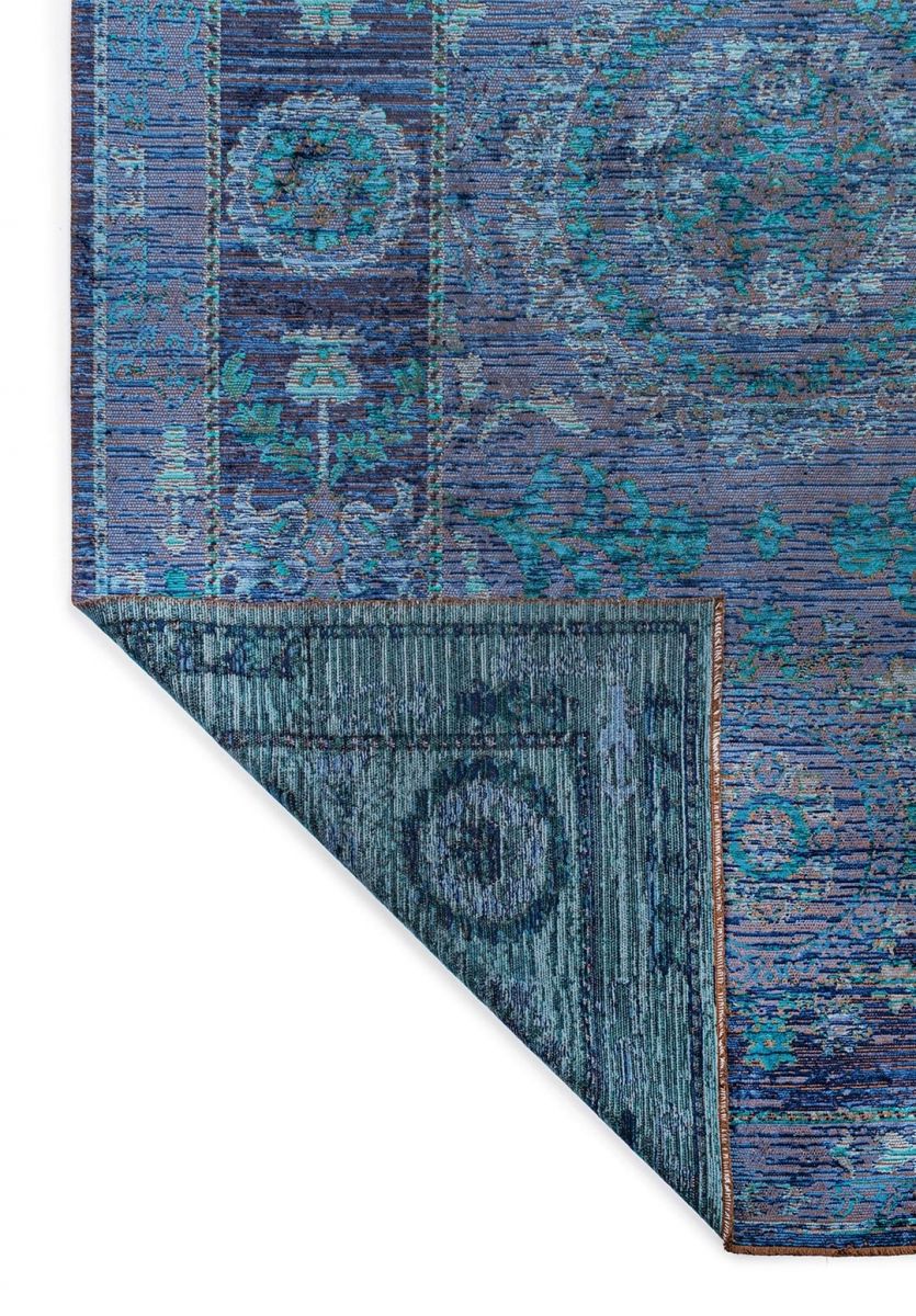 PALACE DARK TURQUOISE - PETROL - NAVY BLUE - DARK NAVY RUG
