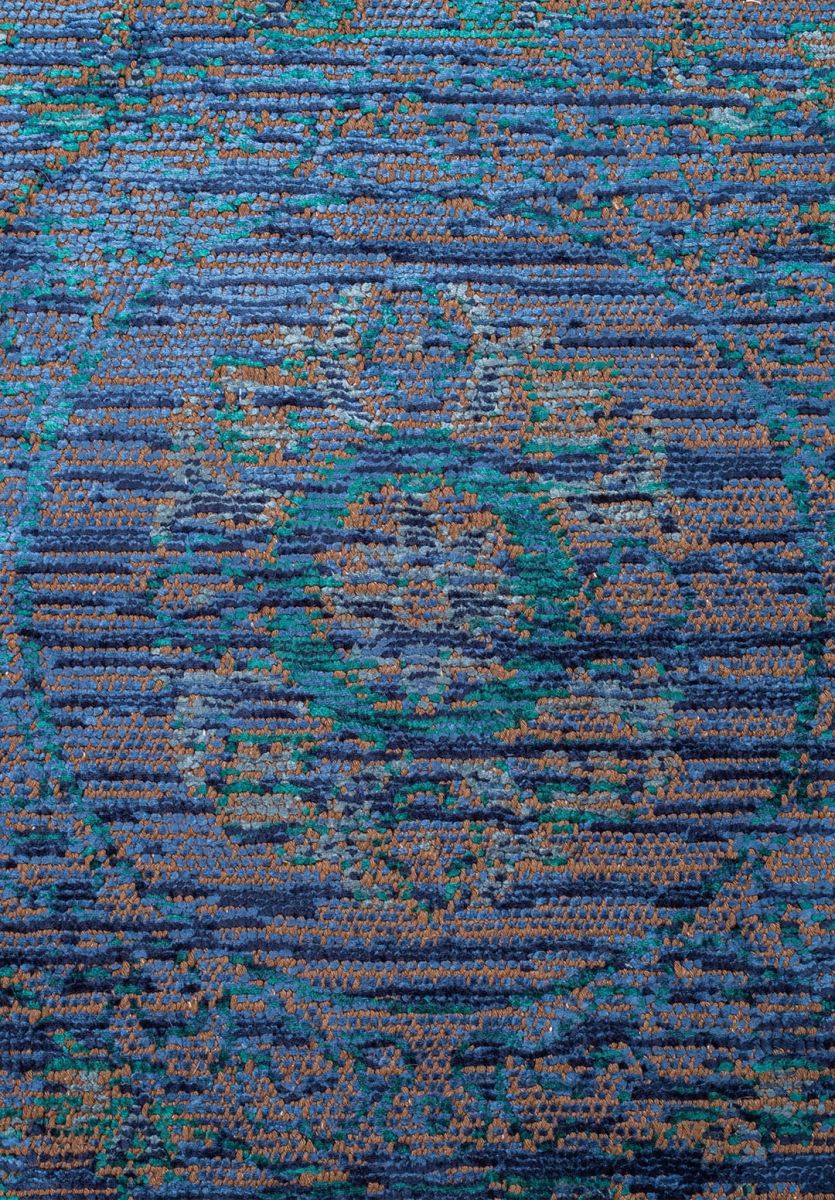 PALACE DARK TURQUOISE - PETROL - NAVY BLUE - DARK NAVY RUG