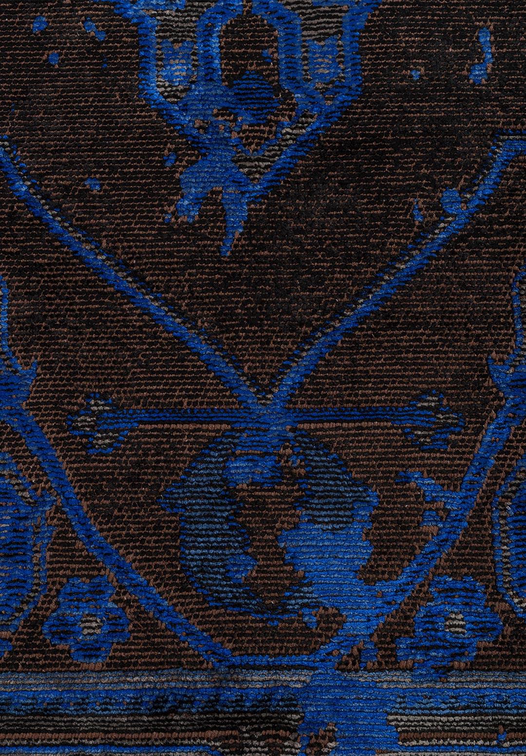 MONARCH ERA SAX BLUE - NAVY BLUE - ANTHRACITE - BLACK RUG