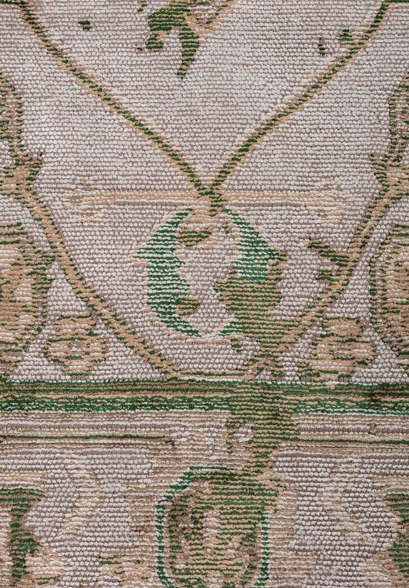 MONARCH ERA DARK BEIGE - FOREST GREEN - MINK - LIGHT CREAM RUG