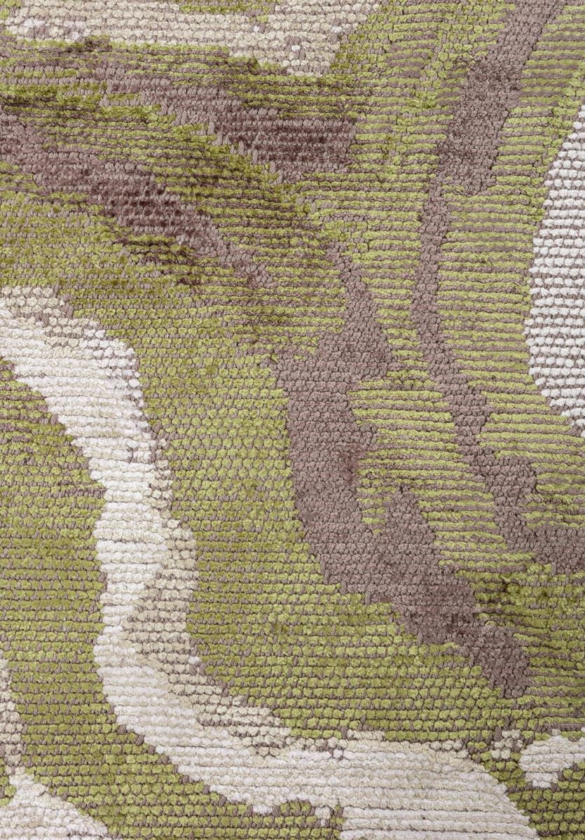 SMOKE BONE - BEIGE - GREEN - DARK MINK RUG