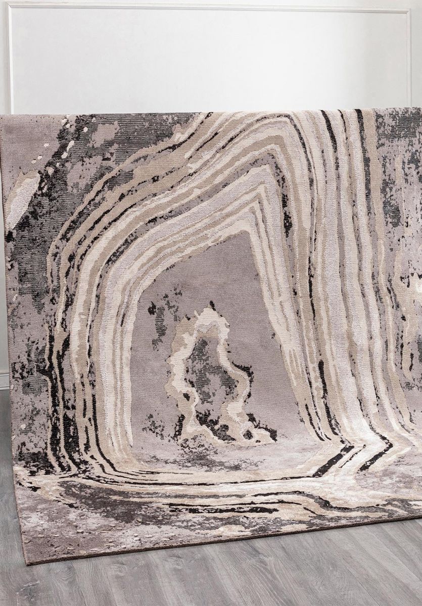 SMOKE GREY - BLACK - BEIGE - BONE RUG