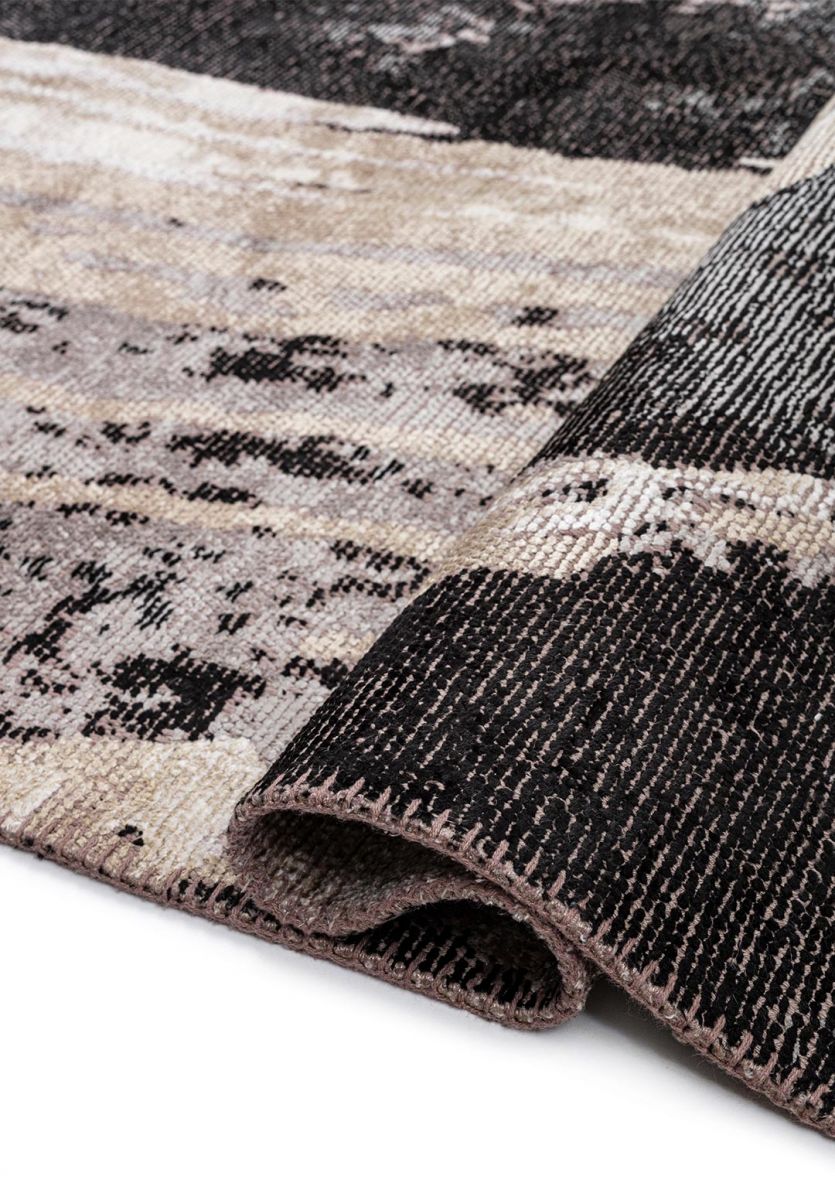 SMOKE BLACK - GREY - BEIGE - BONE RUG