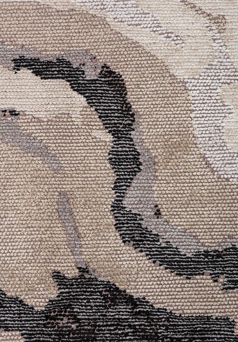SMOKE BLACK - GREY - BEIGE - BONE RUG