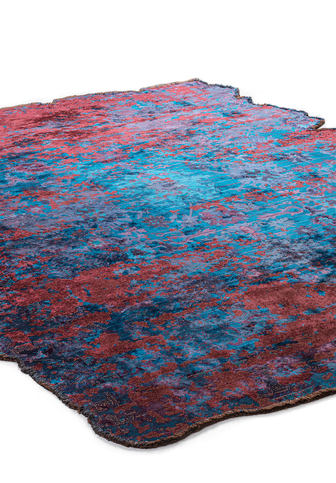 SPLENDOR ERA CHERRY - CYAN - DARK NAVY - NAVY BLUE RUG - 4