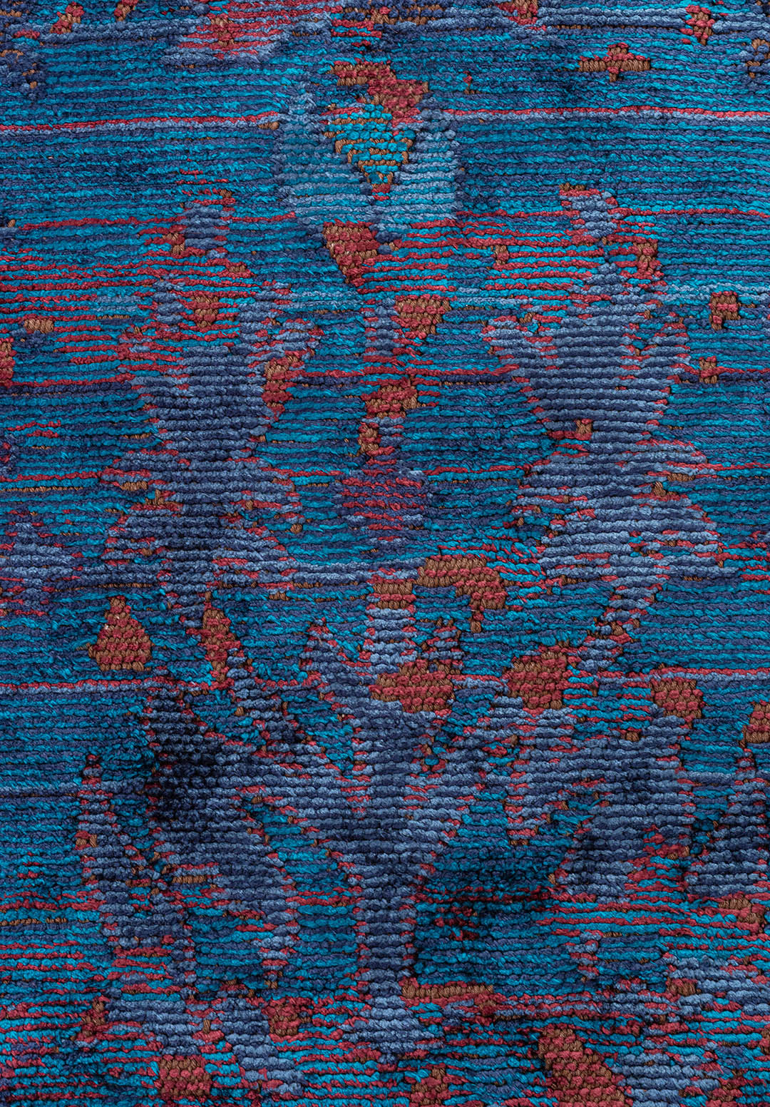 SPLENDOR ERA CHERRY - CYAN - DARK NAVY - NAVY BLUE RUG - 5