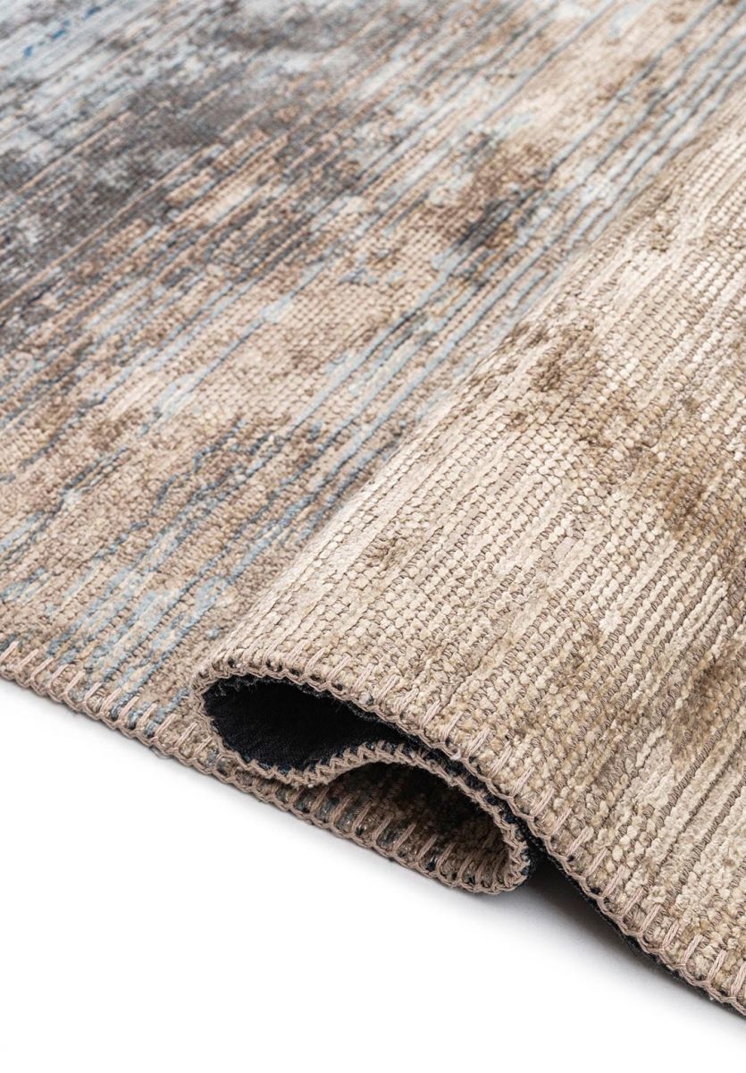 AURORA BEIGE - NOUGAT - PETROL - NAVY BLUE - BLUE RUG